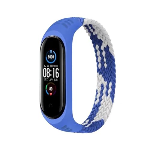 GerRit Armband kompatibel mit Mi Band 6, 5, 4, 3, geflochtenes Nylon, mehrfarbig, Sportarmband, Mi Band 6, kompatibel mit Damen Mi Band 5, Armband für Herren, L 170MM_FOR MI BAND 4, Achat von GerRit