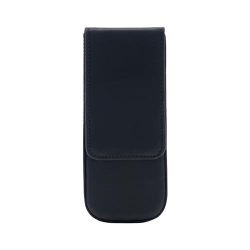 GerRit Federmäppchen aus Leder Leder-Stiftetui, 3 Stück, handgefertigt, Schubladentyp, Stift-Organizer für Arbeit, Büro (Farbe : Black, Size : 16.5x7x3cm) von GerRit