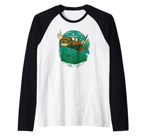 Kinder-Taucher Tauchen Tauchsport Faultier-Taucher Raglan Kinder-Taucher Tauchen Tauchsport Faultier-Taucher Raglan von Gerätetauchen Taucher Zubehör Geschenke Shirts