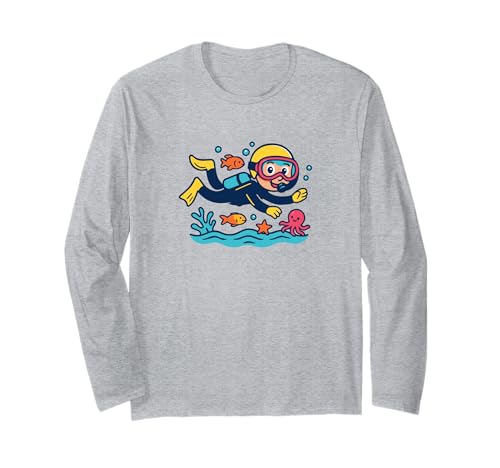 Kinder-Taucher Tauchen Tauchsport Wassersport Taucher Langarmshirt Kinder-Taucher Tauchen Tauchsport Wassersport Taucher Langarmshirt von Gerätetauchen Taucher Zubehör Geschenke Shirts