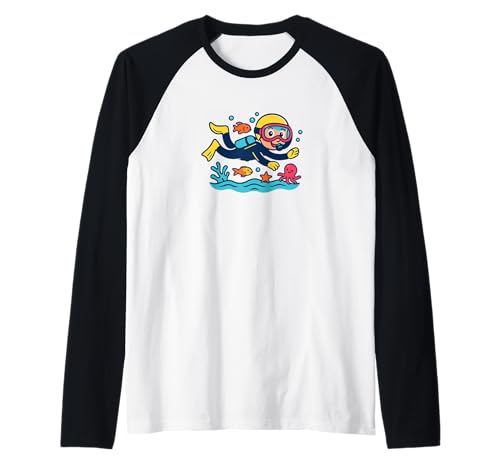 Kinder-Taucher Tauchen Tauchsport Wassersport Taucher Raglan Kinder-Taucher Tauchen Tauchsport Wassersport Taucher Raglan von Gerätetauchen Taucher Zubehör Geschenke Shirts
