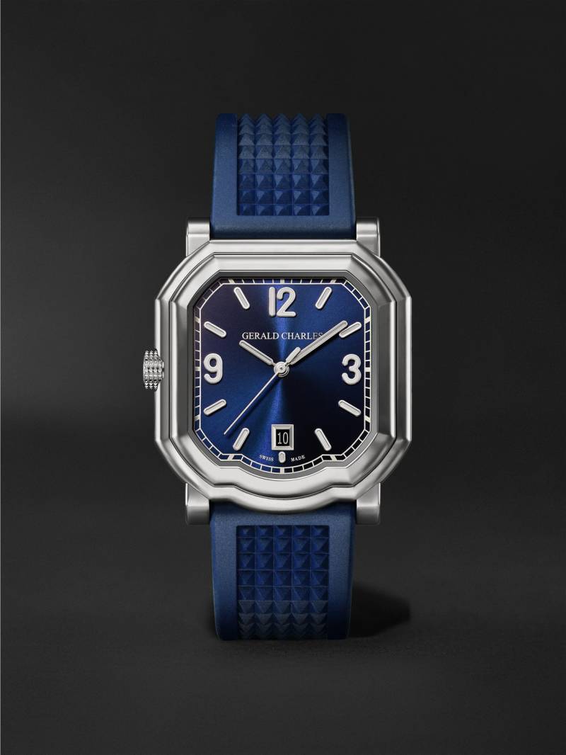 Gerald Charles - GC Sport Automatic 39mm Titanium and Rubber Watch, Ref. No. GC2.0-TX-TN-01 - Men - Blue von Gerald Charles