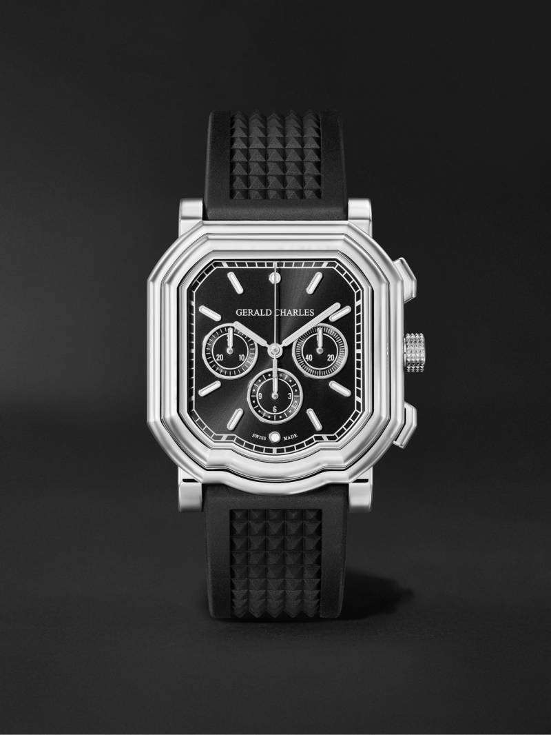 Gerald Charles - Maestro 3.0 Automatic Chronograph 39mm Stainless Steel and Rubber Watch, Ref No. GC3.0-A-00 - Men - Black von Gerald Charles