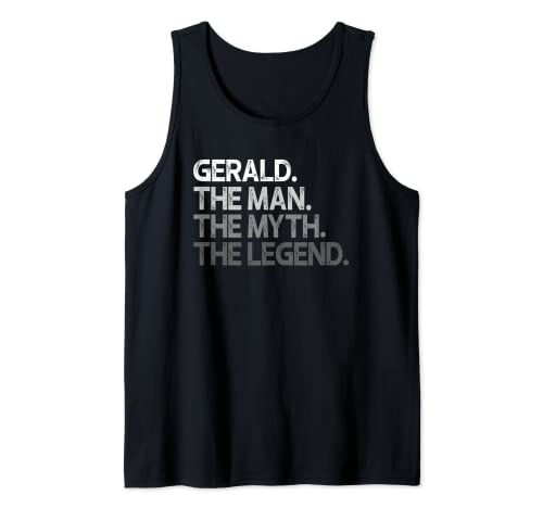 Gerald Geschenk: The Man Myth Legend Tank Top Gerald Geschenk: The Man Myth Legend Tank Top von Gerald Gifts