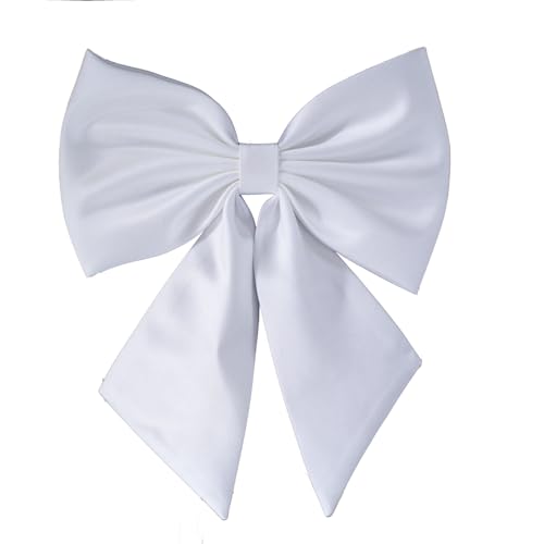 Elfenbein und weiß Satin Bogen für Hochzeitskleid, abnehmbare Bogen für formelles Kleid BW-7 (white) von Geranium