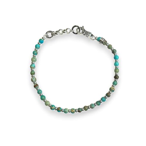 Gerba Armband mit Karabinerverschluss 4 mm Halbedelsteine und Silber von Gerba Jewels