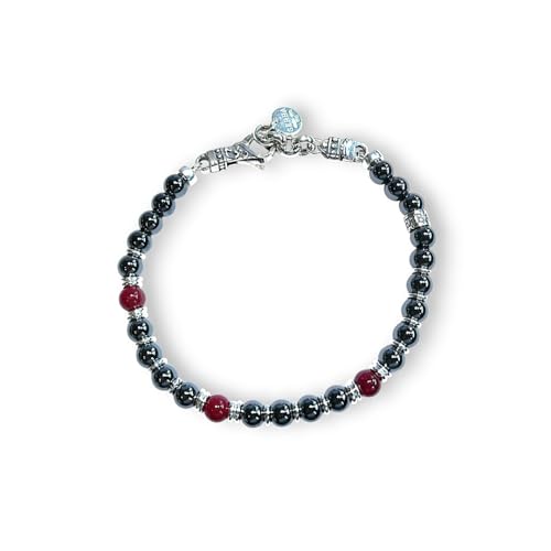 Gerba Jewels Armbänder aus gewachstem Draht mit Keramiksteinen und Silber von Gerba Jewels