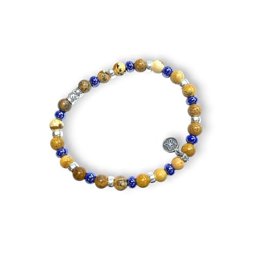 Gerba Jewels Armband mit elastischem Faden aus Murrinen und Silber von Gerba Jewels