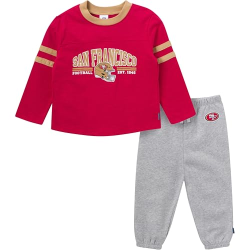 Geber Unisex Baby NFL Team Shirt und Sweatpants Set 49ers 2T von Gerber