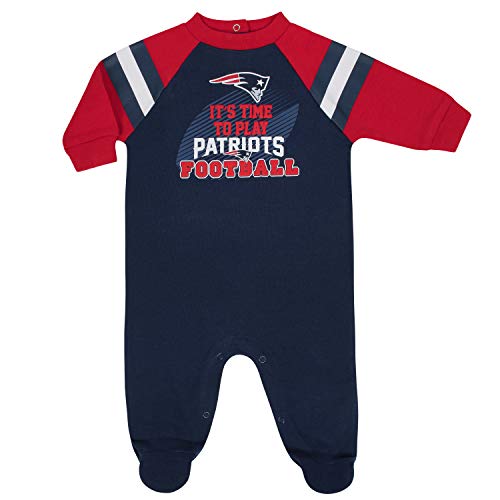Gerber Unisex Baby Standard NFL Footted Sleep and Play, Team-Farbe, 3-6 Monate von Gerber