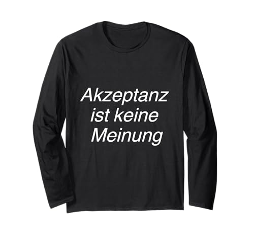 Akzeptanz ist keine Meinung - Rassismus Inklusion Kinder Langarmshirt von Gerechtigkeit LGBT LGBTQ Gleichberechtigung Junge