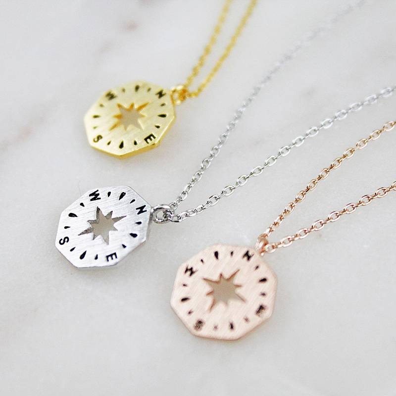 Kompass Halskette - Zierlicher Anhänger Reise-Inspirierter Schmuck in Gold, Silber Oder Roségold Geschenk Für Abenteurer Kompass Halskette - Zierlicher Anhänger Reise-Inspirierter Schmuck in Gold, Silber Oder Roségold Geschenk Für Abenteurer von Gerizim