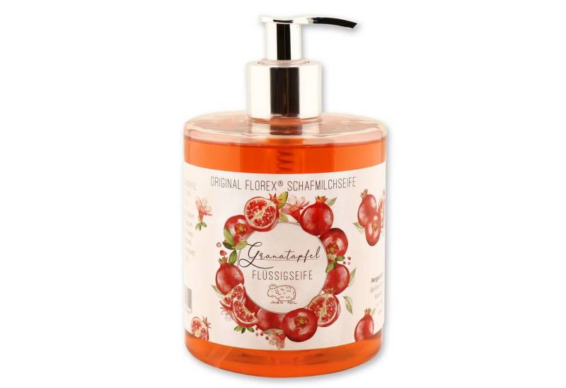 Gerlinde Hofer _ Florex GmbH Flüssigseife Granatapfel, 1-tlg., mit Spender Bio Schafmilch 500 ml von Gerlinde Hofer _ Florex GmbH