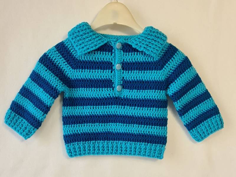 Gehäkelter Kinderpullover, Pullover Handgemacht, Baby Häkelpullover, Gehäkelt, Häkelpullover Kinder, Pullover, Geschenk, Pullover Für Kinder von GerlindesStrickhobby