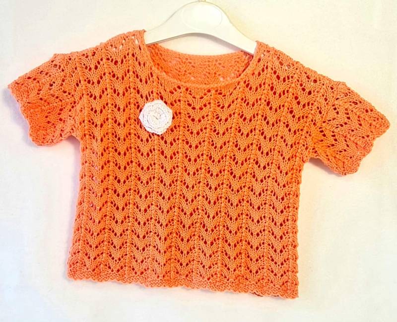 Handgestrickte Kinderbluse/ Kinder Pullover /Baby Häkeljacke/ Strick-Kinderjacke/ Cardigan/ Handgestrickt/ Gehäkelt/ von GerlindesStrickhobby