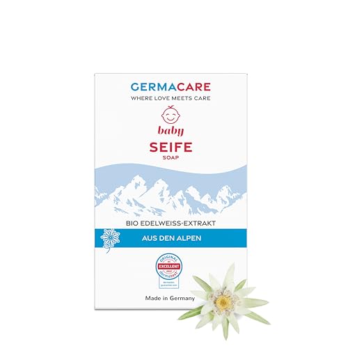 GERMACARE BABY Seifenstück 100g - spezielle Formulierung mit pflanzlich-mildem Pflegekomplex für die Bedürfnisse der Babyhaut von GermaCare