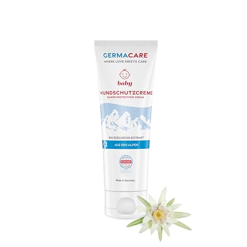 GERMACARE Wundschutzcreme Baby - 75ml Babypflege – Creme für Babys und Kinder – Wundsalbe mit Zink, Vitamin E, Mandelöl – bei Hautreizungen von GermaCare