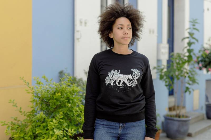 Sweatshirt Panther Bio-Baumwolle Unisex von GermainesParis