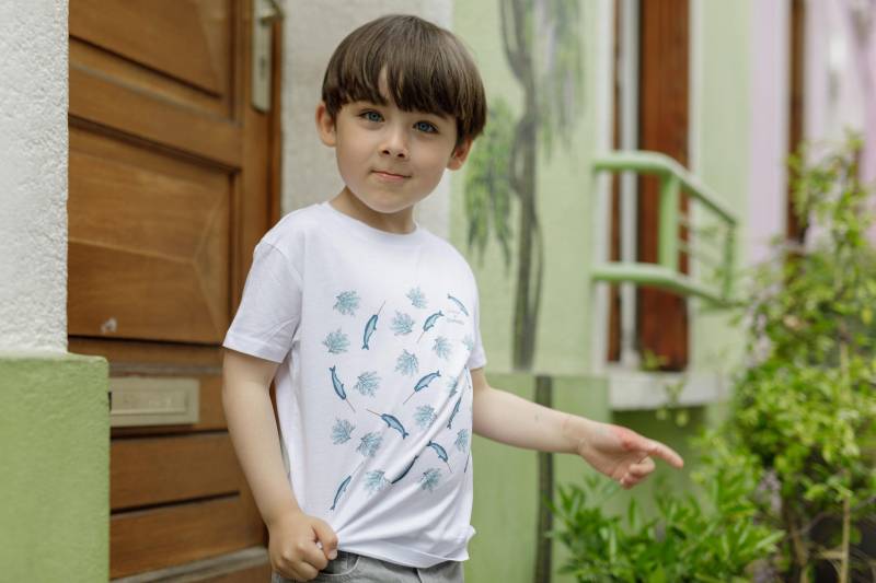 T-Shirt Narval Bio-Baumwolle Kind von GermainesParis