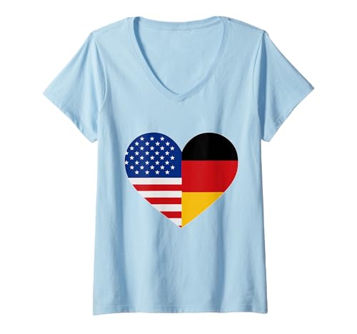 Damen German American Heritage Month T-Shirt mit V-Ausschnitt Damen German American Heritage Month T-Shirt mit V-Ausschnitt von German American Heritage Month Shirt