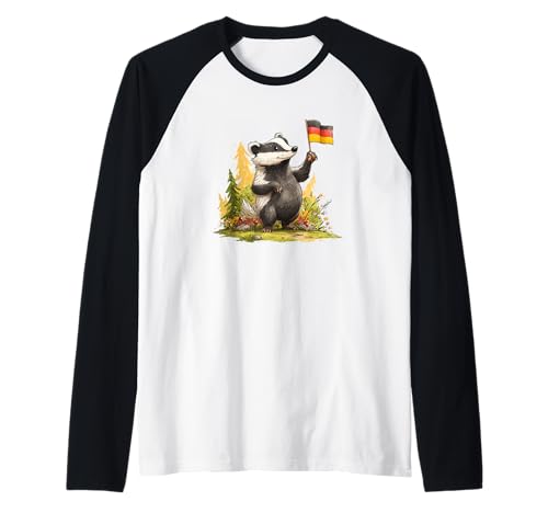 Deutscher Dachs Kostüm für Jungen und Mädchen Raglan von German Badger Outfit