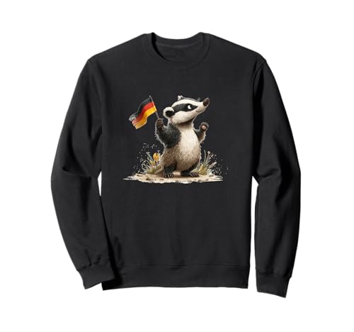 Süßer Dachs in Deutschland Kostüm für Erwachsene und Kinder Sweatshirt von German Badger Outfit