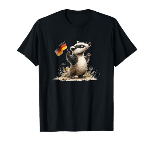 Süßer Dachs in Deutschland Kostüm für Erwachsene und Kinder T-Shirt von German Badger Outfit