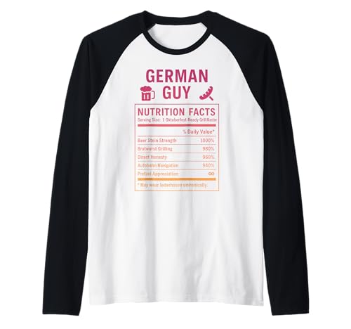 Lustige deutsche Männer Raglan Lustige deutsche Männer Raglan von German Culture Gifts for Men of German