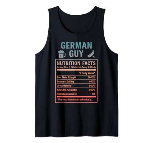 Lustige deutsche Männer Tank Top Lustige deutsche Männer Tank Top von German Culture Gifts for Men of German