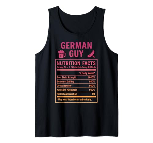 Lustige deutsche Männer Tank Top Lustige deutsche Männer Tank Top von German Culture Gifts for Men of German