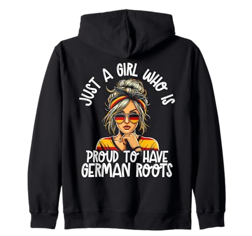 Stolzes Mädchen mit Deutschen Wurzeln Deutschland Liebhaber Frauen Kapuzenjacke Stolzes Mädchen mit Deutschen Wurzeln Deutschland Liebhaber Frauen Kapuzenjacke von German Humor Designs for Germany Lover Deutschland