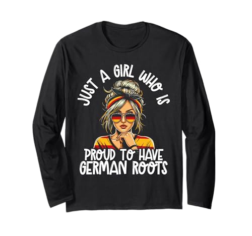 Stolzes Mädchen mit Deutschen Wurzeln Deutschland Liebhaber Frauen Langarmshirt Stolzes Mädchen mit Deutschen Wurzeln Deutschland Liebhaber Frauen Langarmshirt von German Humor Designs for Germany Lover Deutschland