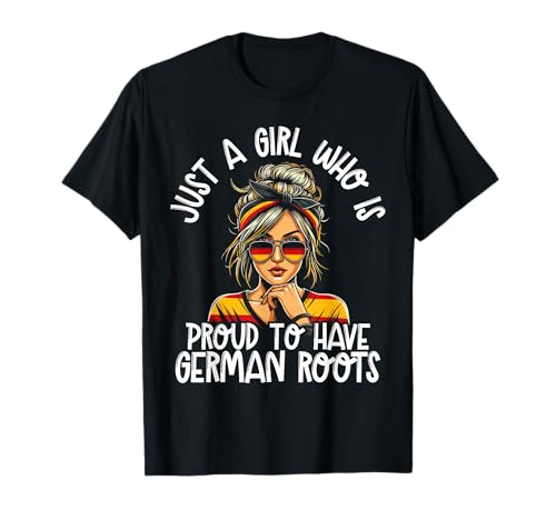 Stolzes Mädchen mit Deutschen Wurzeln Deutschland Liebhaber Frauen T-Shirt Stolzes Mädchen mit Deutschen Wurzeln Deutschland Liebhaber Frauen T-Shirt von German Humor Designs for Germany Lover Deutschland