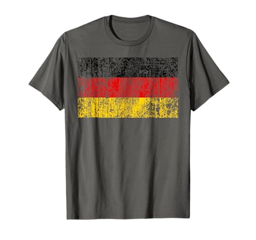 T-Shirt mit deutscher Flagge, Used-Look – Herren, Damen, Kinder T-Shirt T-Shirt mit deutscher Flagge, Used-Look – Herren, Damen, Kinder T-Shirt von German Oktoberfest Heritage Tee Shirt Company