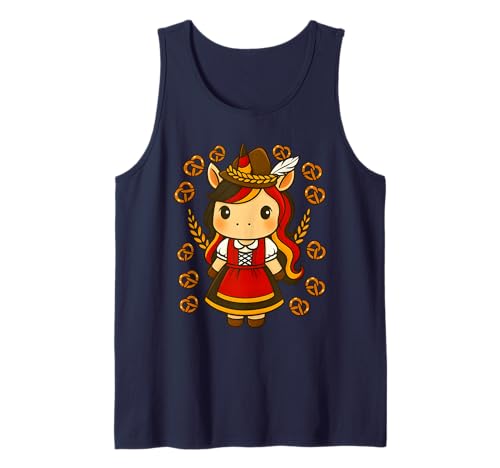 Oktoberfest Princess Bavarian Dirndl Unicorn Pretzel Tank Top Oktoberfest Princess Bavarian Dirndl Unicorn Pretzel Tank Top von German Oktoberfest Princess Unicorn Women