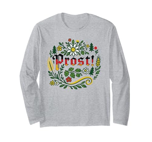 Vintage Oktoberfest German Prost Beer Drinking Men Women Langarmshirt von German Prost Oktoberfest Celebration Wear