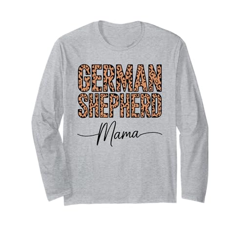 German Shepherd Mama GSD Alsatian Deutscher Schäferhund Langarmshirt von German Shepherd Dog Lover Gifts