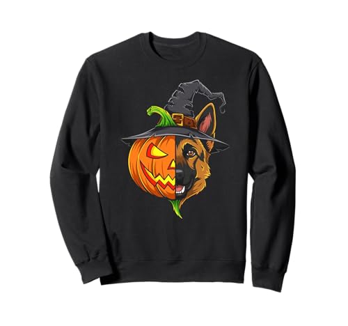 Deutscher Schäferhund Kürbis Jack O Laterne Halloween Herren Damen Sweatshirt Deutscher Schäferhund Kürbis Jack O Laterne Halloween Herren Damen Sweatshirt von German Shepherd Lovers Halloween Pumpkin Outfits