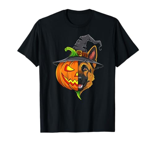 Deutscher Schäferhund Kürbis Jack O Laterne Halloween Herren Damen T-Shirt Deutscher Schäferhund Kürbis Jack O Laterne Halloween Herren Damen T-Shirt von German Shepherd Lovers Halloween Pumpkin Outfits