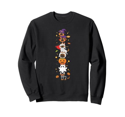 Deutscher Schäferhund Hexe Vampir Geist Halloween Herren Damen Sweatshirt Deutscher Schäferhund Hexe Vampir Geist Halloween Herren Damen Sweatshirt von German Shepherd Lovers Halloween Skeleton Mummy