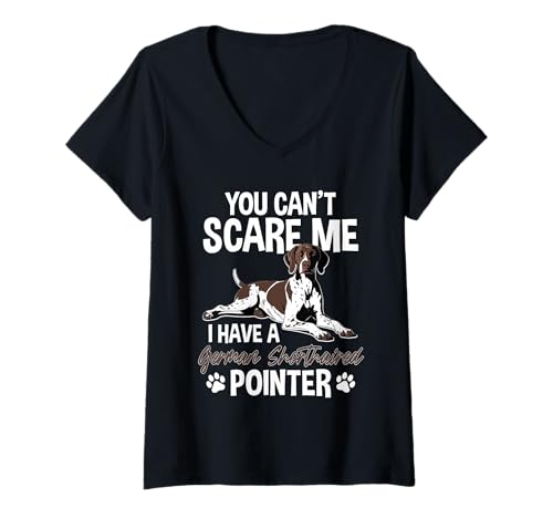 Damen Deutsch Kurzhaar Zeiger Hund T-Shirt mit V-Ausschnitt Damen Deutsch Kurzhaar Zeiger Hund T-Shirt mit V-Ausschnitt von German Shorthaired Pointer Gifts for Men and Women
