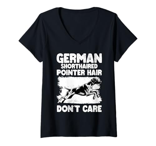Damen Deutsch Kurzhaar Zeiger Hund T-Shirt mit V-Ausschnitt Damen Deutsch Kurzhaar Zeiger Hund T-Shirt mit V-Ausschnitt von German Shorthaired Pointer Gifts for Men and Women