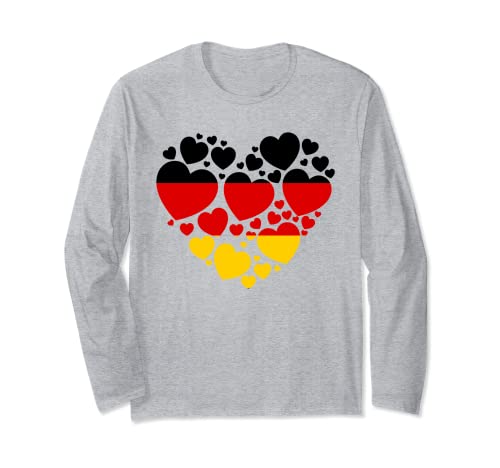 Deutschland Flagge Herz Idee für Frauen & Deutsche Flagge Erbe Langarmshirt Deutschland Flagge Herz Idee für Frauen & Deutsche Flagge Erbe Langarmshirt von German Souvenirs & Deutschland Flag Tees For Women