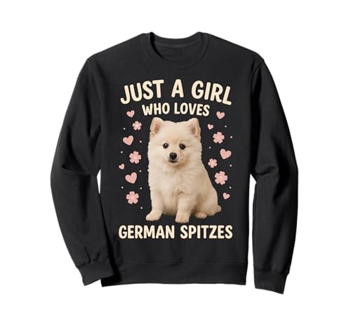 Nur EIN Mädchen, das Deutschen Spitz liebt Sweatshirt von German Spitz Dog