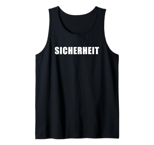Sicherheit - Security Guard Uniform Men and Women (German) Tank Top von German Staff Worker & Volunteer Uniforms