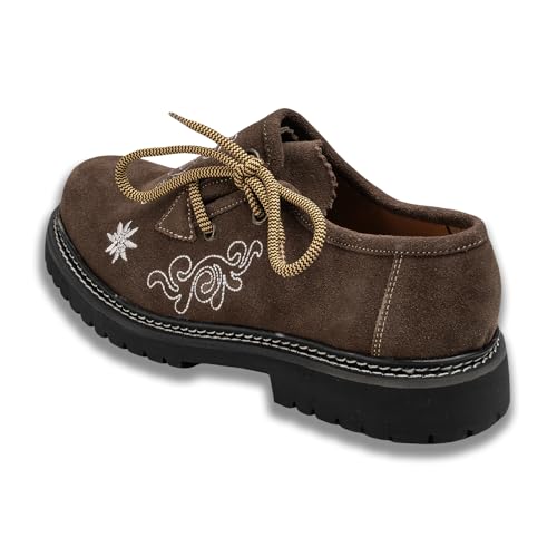 German Wear Damen Haferlschuhe Trachtenschuhe für Trachten Lederhosen, Dunkelbraun, 38 von German Wear