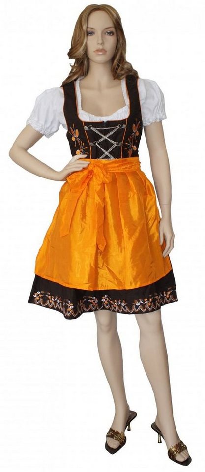 German Wear Dirndl GW1315 3-teiliges Midi Dirndl Dirndel Trachtenkleid von German Wear