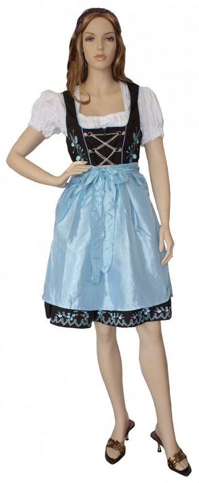 German Wear Dirndl GW1315 3-teiliges Midi Dirndl Dirndel Trachtenkleid von German Wear