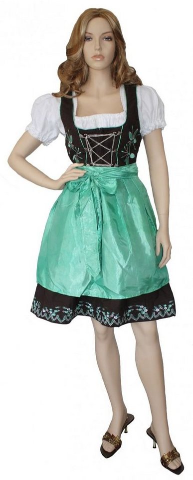 German Wear Dirndl GW1315 3-teiliges Midi Dirndl Dirndel Trachtenkleid von German Wear