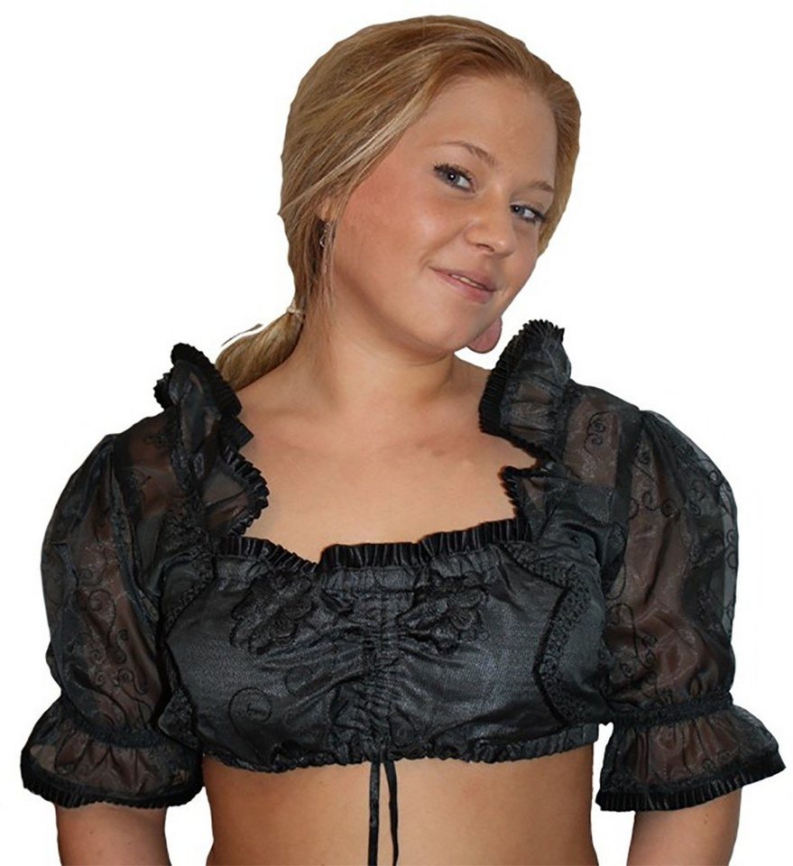 German Wear Dirndlbluse GW1505 Dirndlbluse Trachtenbluse Trachtenmode in Schwarz von German Wear